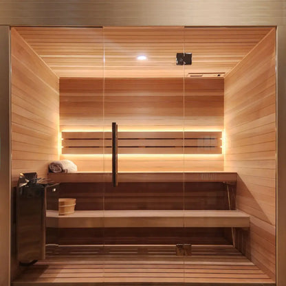 Carbon Smart Saunas - 6' x 7' x 8' - by Finnish Sauna Builders