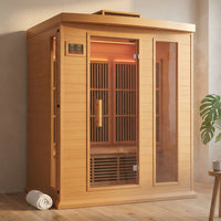 3 - Person FAR Infrared Sauna in Hemlock — Studio Shot