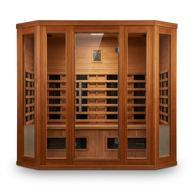 6-Person Cedar Infrared Sauna with 10 Carbon Heaters
